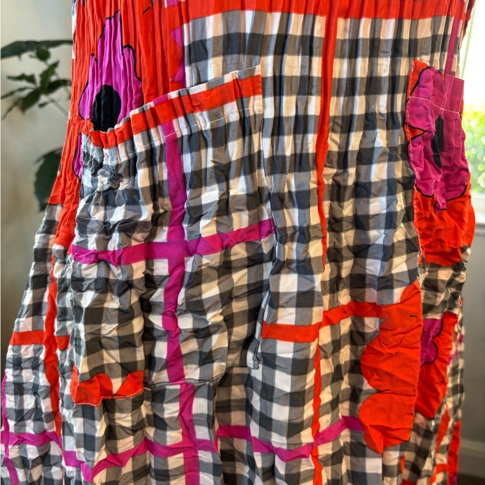 Alquema floral checkered dress - Picture 3 of 10